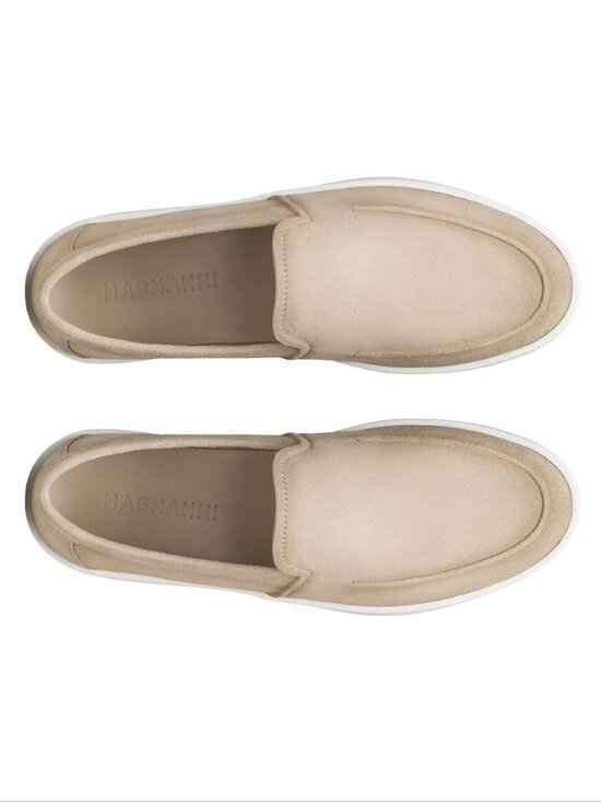Magnanni Lawford Venetian Slip On Loafers Men\'s Size 10 Tierra Beige Suede NEW main image 10